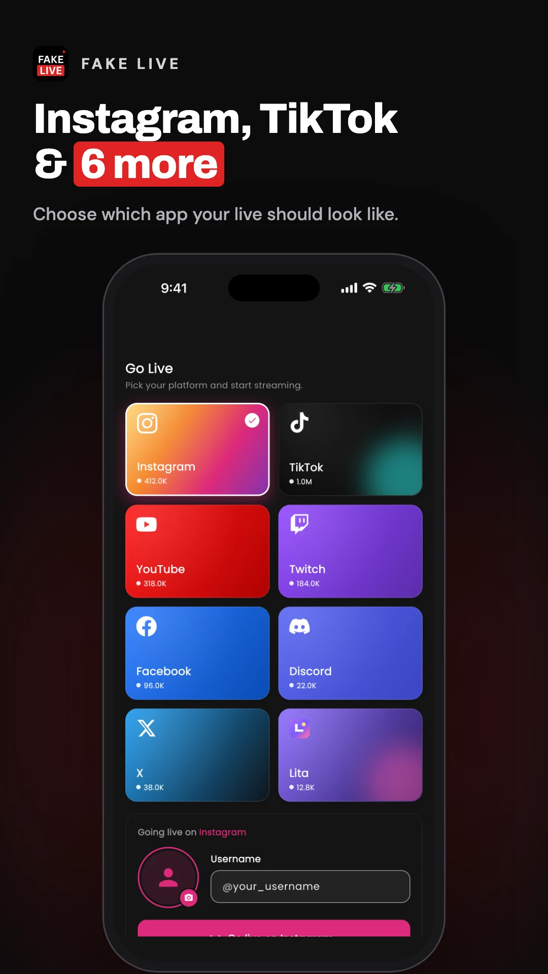 More of the Fake Live Prank Apps app